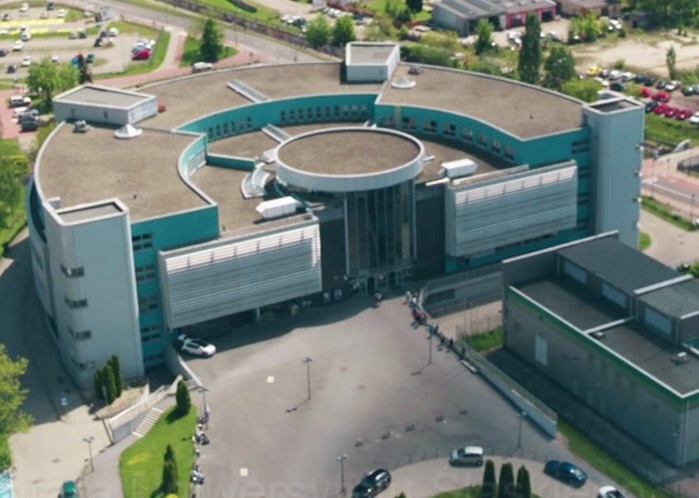 Budynek Wydziału Prawa i Administracji UŚ  - z lotu ptaka